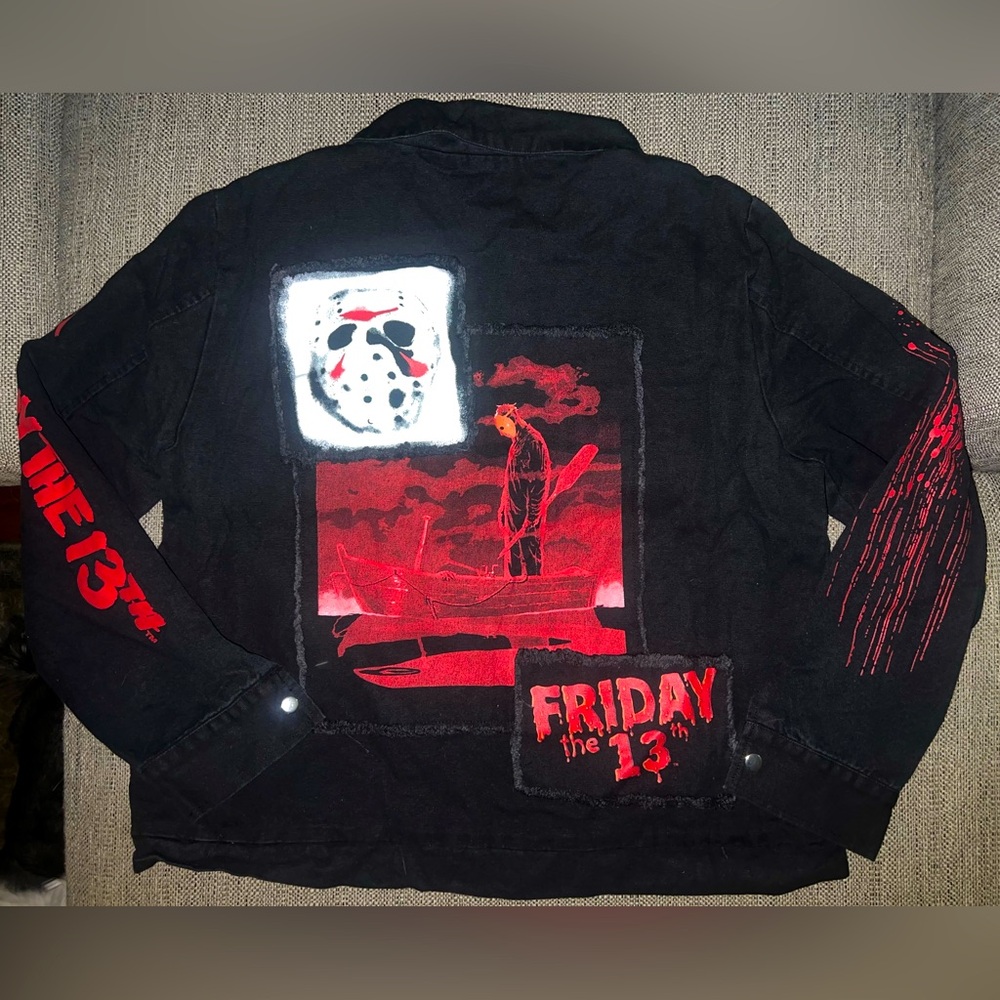 Dolls Kill✖️WB Horror Footsteps In The Dark Twill Jacket🩸